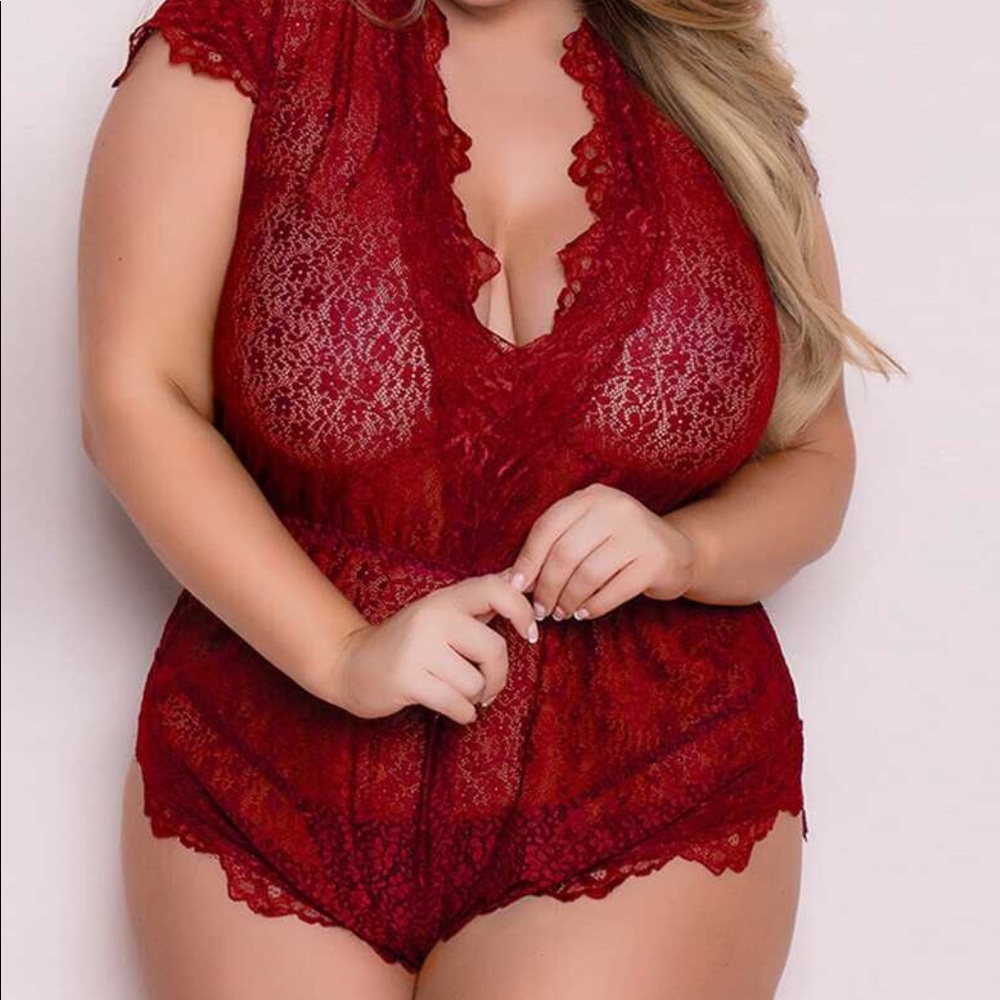 Red Plus Size Lingerie